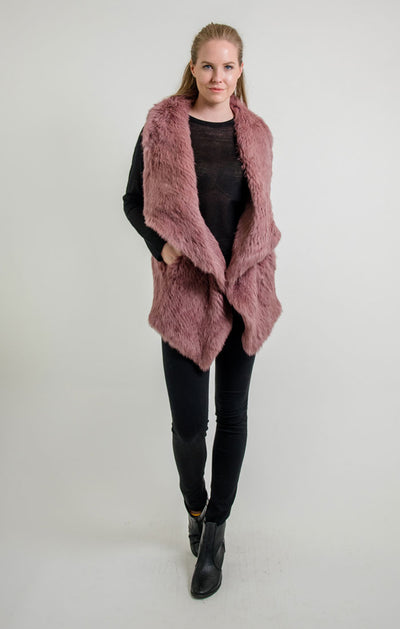 Love Token Chloe Genuine Rabbit Fur Vest - LT12-08