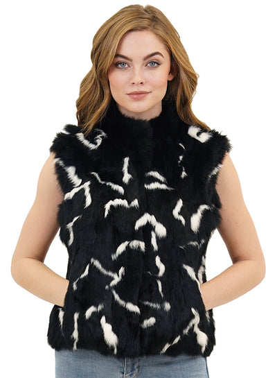 Love Token Helen Genuine Real Rabbit Fur Vest - LT12-49