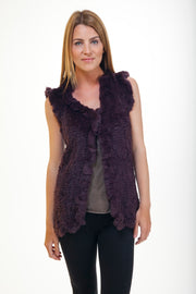 Love Token Long Rabbit Fur Vest - LT49-04