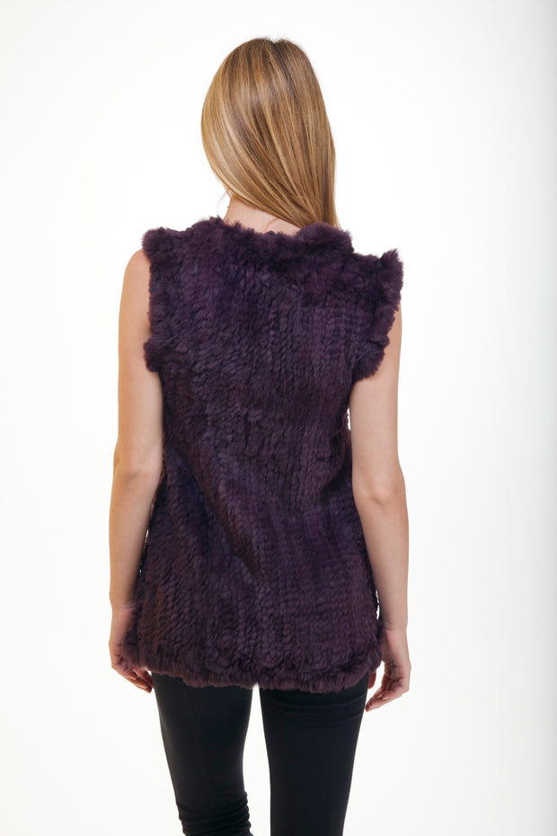 Love Token Long Rabbit Fur Vest - LT49-04