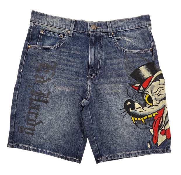 Ed Hardy Men's Wolf Skater Short - MEHD8002-11
