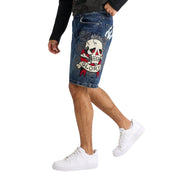 Ed Hardy Death or Glory Skull Denim Skater Short - MEHD8002-7