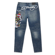 Ed Hardy NYC Eagle Skull Slim Taper Jean - MEHD8301-2