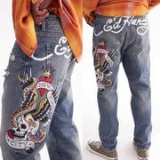 Ed Hardy NYC Eagle Skull Slim Taper Jean - MEHD8301-2