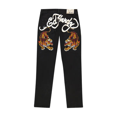 Ed Hardy Crawling Tiger Slim Taper Jean - MEHD8301 S-6P (Black)