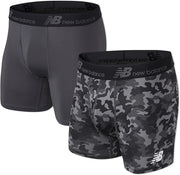 New Balance Dry And Fresh Performance 6" Boxer Briefs 2 Pack - NB1005-2