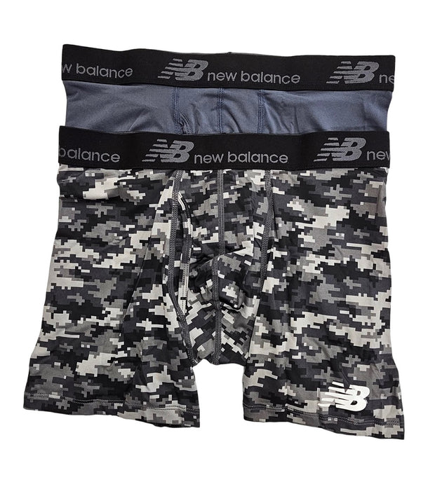 New Balance Dry And Fresh Performance 6" Boxer Briefs 2 Pack - NB1005-2