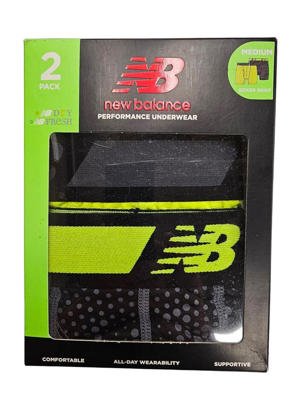 New Balance Dry And Fresh Performance 6" Boxer Briefs 2 Pack - NB1005-2