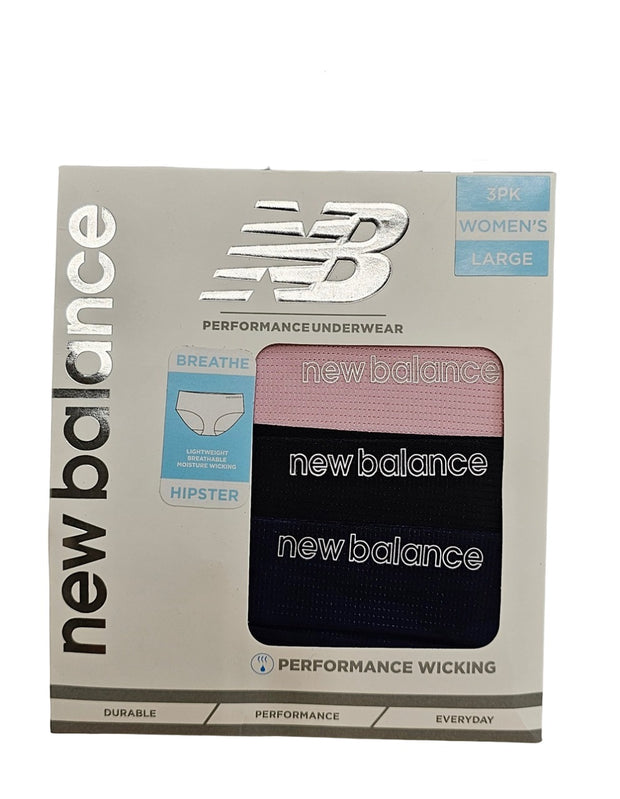 New Balance Women's Performance underwear Breathable Hipster 3 Pack - NB1046-3