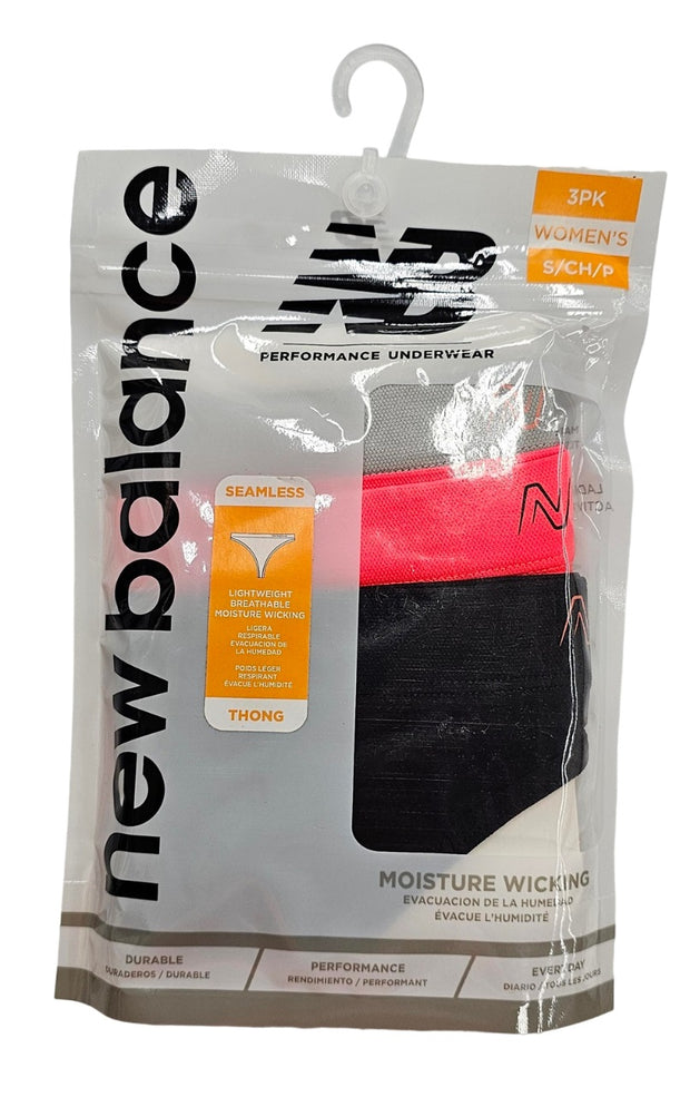 New Balance Women's Performance Underwear Seamless Thong 3PK. - NB1082-3