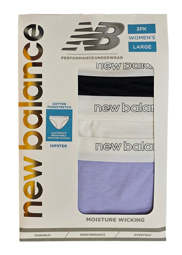 New Balance Women's Performance Underwear Conton Hipster Pack