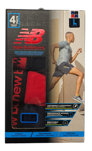 New Balance Men's Athletic Mesh Boxer Brief 4 Pack - NB3015-4