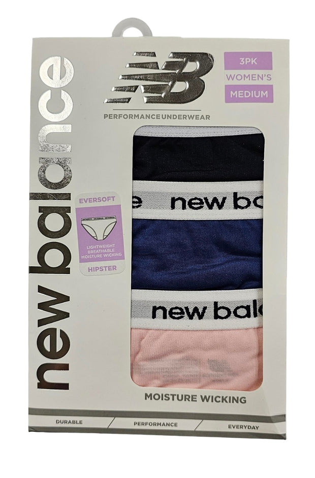 New Balance Women's Performance Underwear Eversoft Hipster 3 Pack - NB4068-3