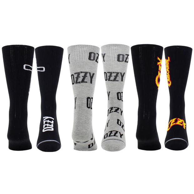 Perri's Socks OZZY Assorted Crew Socks 3 Pair - OZA370-089