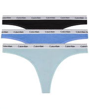 Calvin Klein Modern Logo 3-Pack Low Rise Thong - QD5209