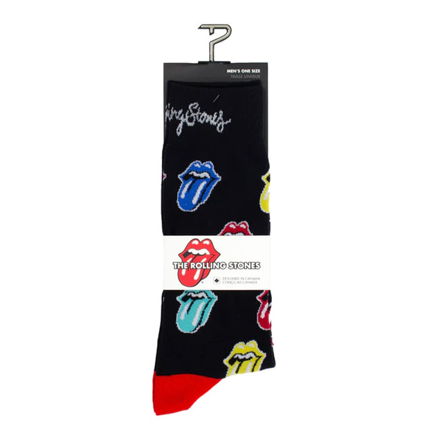 Perri's Socks The Rolling Stones Multi Color Tongues Socks - RSC101-001