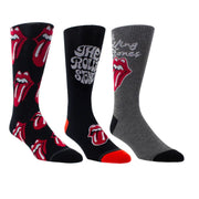 Perri's Socks The Rolling Stones Assorted Crew Socks 3 Pair - RSC371-001