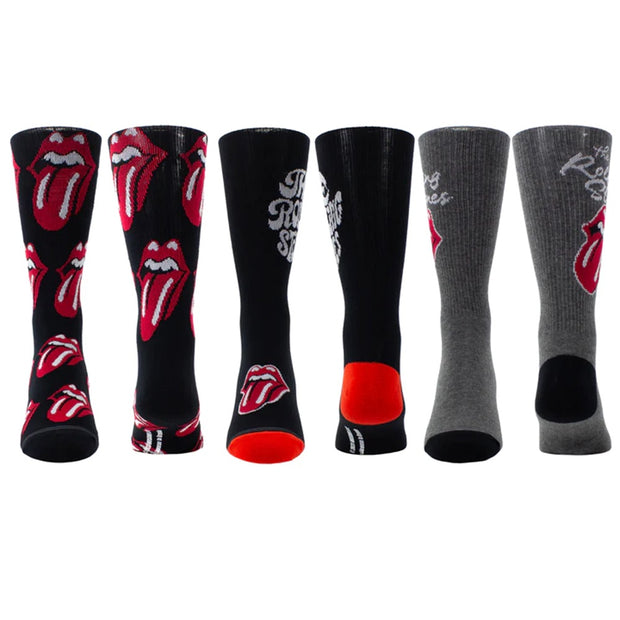 Perri's Socks The Rolling Stones Assorted Crew Socks 3 Pair - RSC371-001