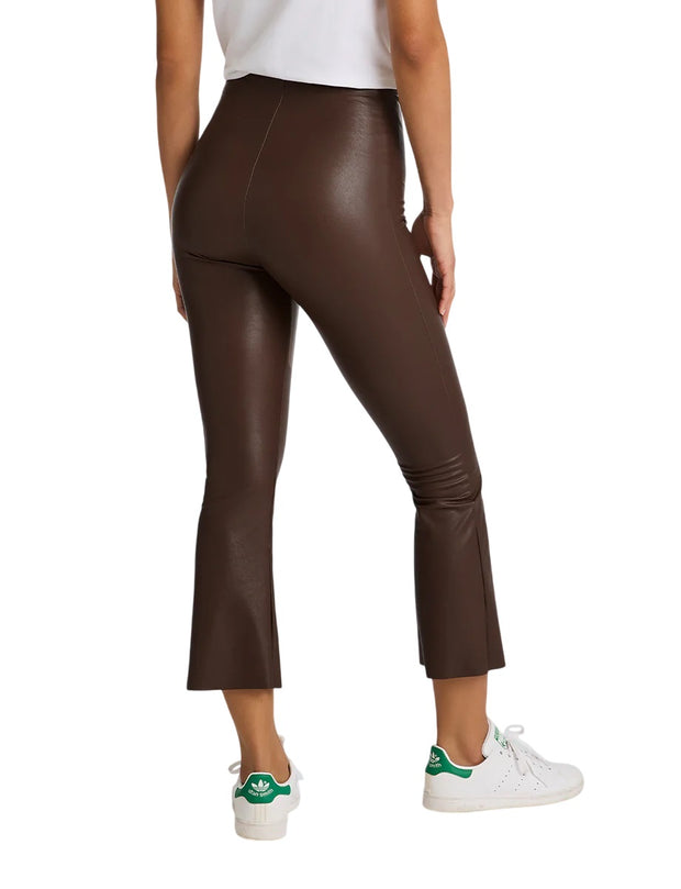 Commando Faux Leather Crop Flare Legging - SLG33