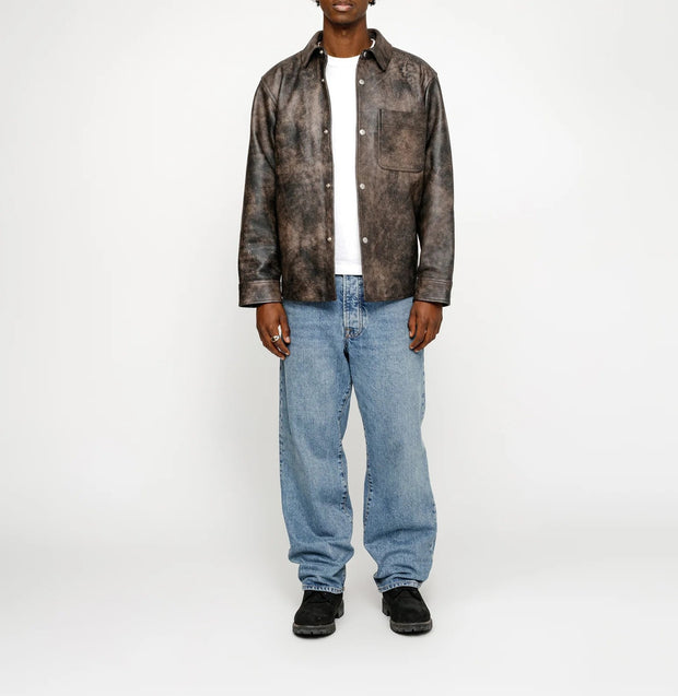 Stussy Leather Overshirt - 1118314