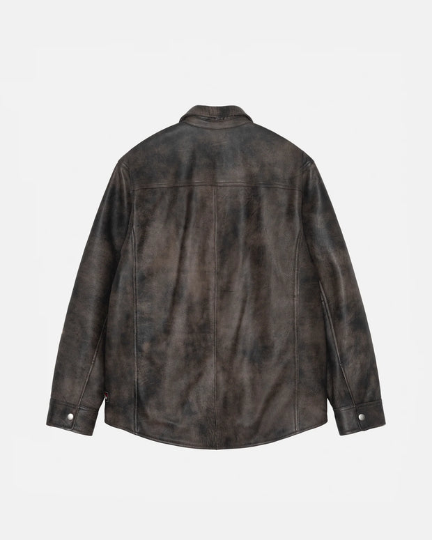 Stussy Leather Overshirt - 1118314