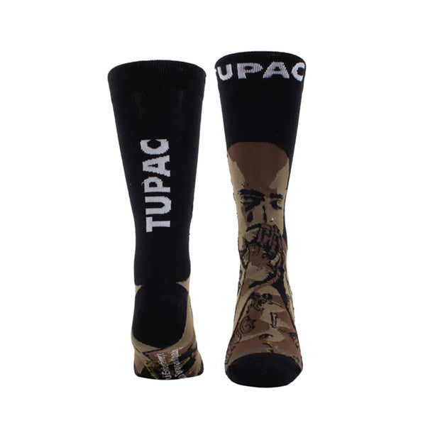 PERRI'S SOCKS Tupac Praying Hands Crew Socks - TUC004