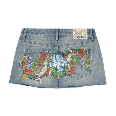 Ed Hardy Dragon Mini Skirt - WEHD6000-8