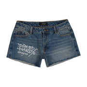 Ed Hardy Orchid Denim Short - WEHD8000-7