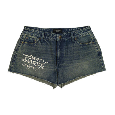 Ed Hardy Heart Dagger Denim Short - WEHD8000-8