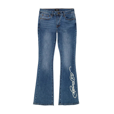 Ed Hardy Swallow Low Waist Bootcut Jean - WEHD8800-1