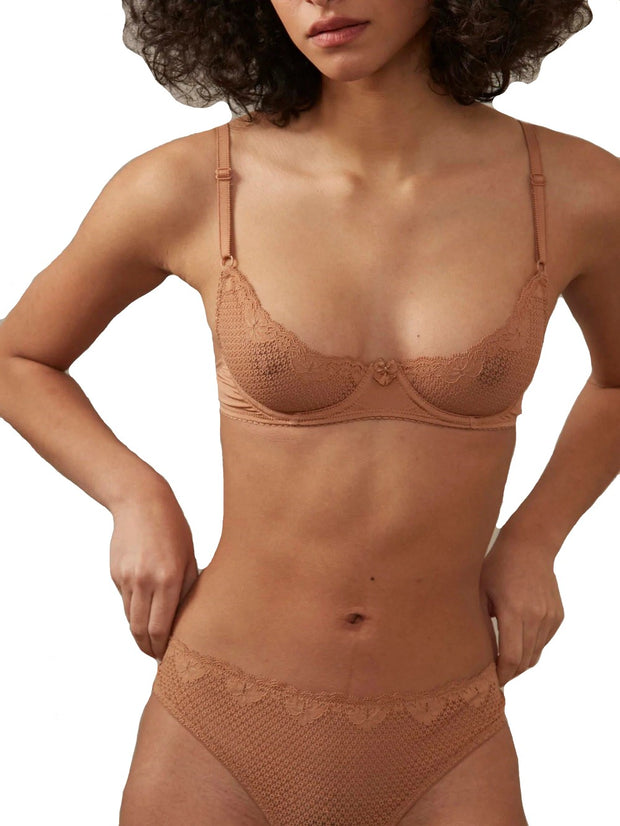 Duet By Timpa + Duet Lace Half-Cup Padded Bra