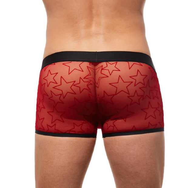 Men's Starr String Cockring Underwear - 190116 (Medium, Red)