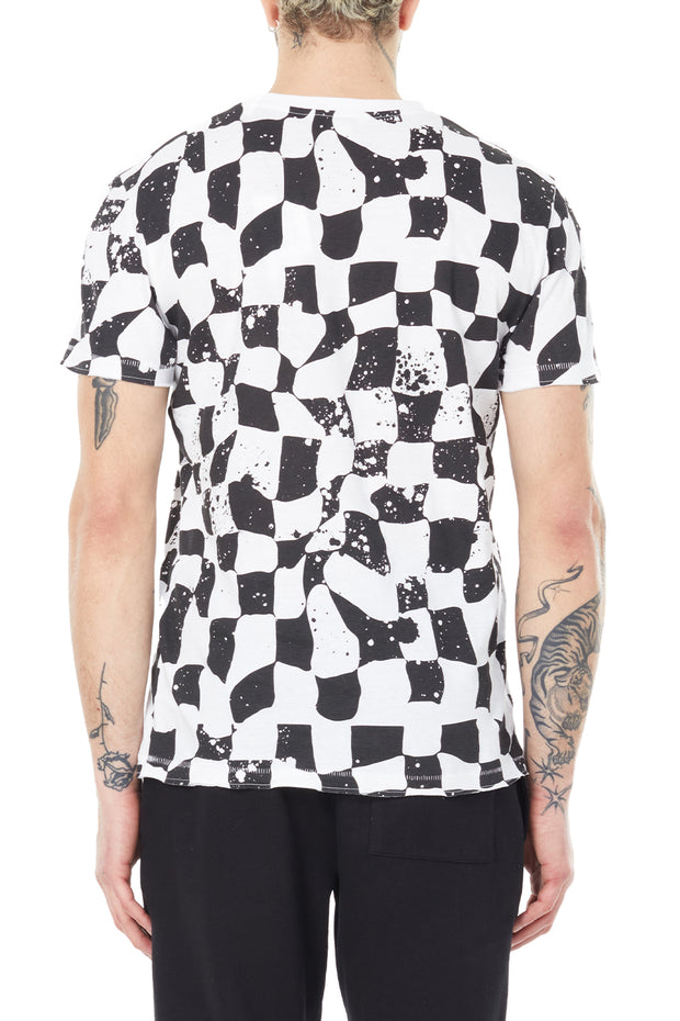 Eleven Paris Knit Checkered T-Shirt - 22F1TS26