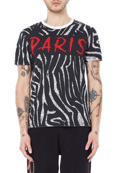 Eleven Paris Knit Zebra AOP T-Shirt - 22F1TS28