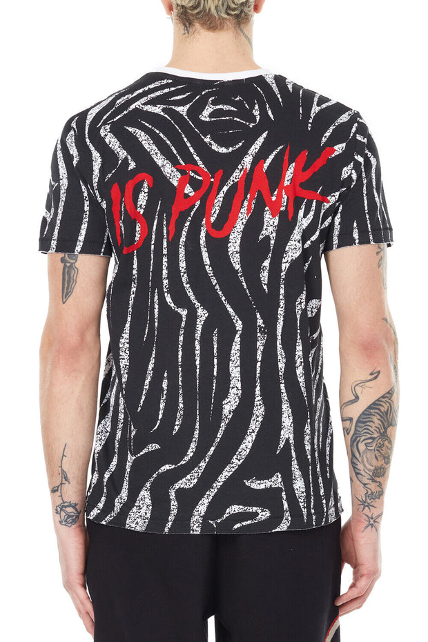 Eleven Paris Knit Zebra AOP T-Shirt - 22F1TS28