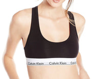 Calvin Klein Women's Plus Size Modern Cotton Bralette, Black, XXX Large-QF5116