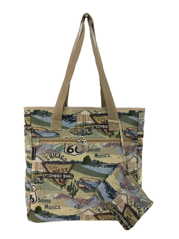 Route 66 Tapestry Tote Bag - T3218A#66
