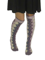 K. Bell Women's Argyle Design Socks One Size - 66935