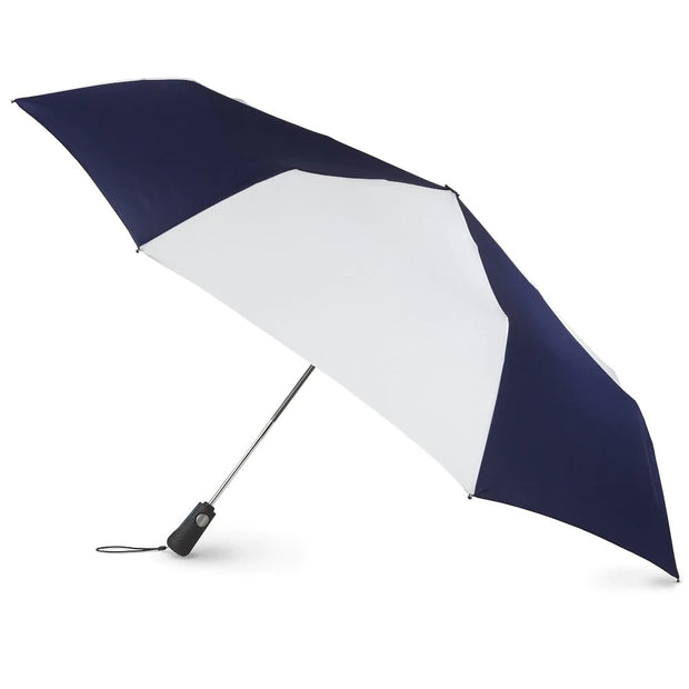 Totes Blue Line Golf Size Auto Open/Close Umbrella Navy/White - 7110