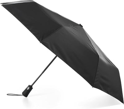 totes Automatic Open Water-Resistant Foldable Travel Umbrella Black - 7309