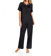 Shadowline Women's Petals Short Sleeve Pajama - 76280