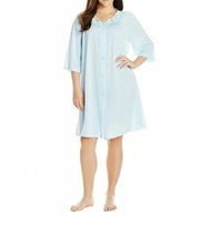 Shadowline Short 3/4 Sleeve Button Down Robe - 77280