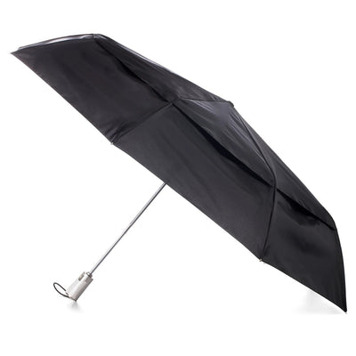 Totes Men s One-touch Auto Open Close Vented Canopy Umbrella Black - 8414