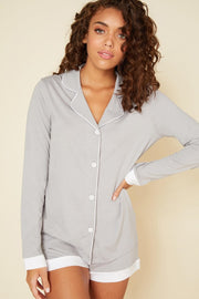 Cosabella Bella Long Sleeve Top & Boxer Pajamas - AMOBD9645