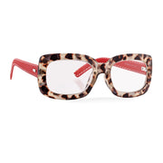 Ryan Simkhai Eyeshop CHELSEA Bone Tortoise Red Vegan Leather