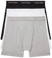 Calvin Klein Men's 100% Cotton Boxer Briefs 3 Pack - NB4003