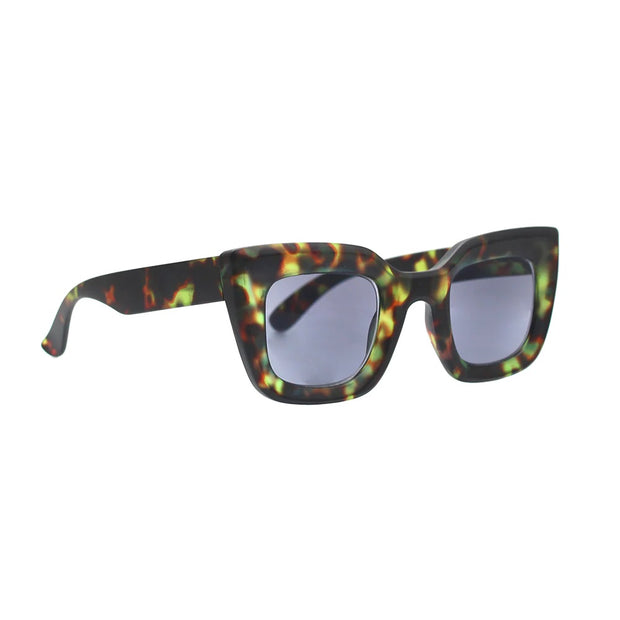 Ryan Simkhai Eyeshop NIA Sun Readers Green Black Tortoise