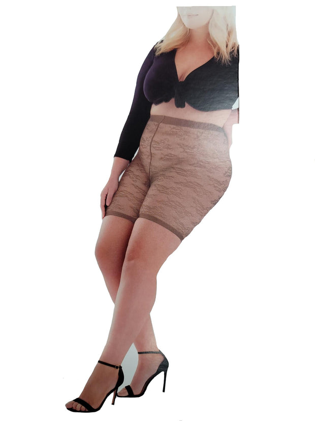 Pretty Polly Women's Plus Size Curves Lace Shorts - PNAXE8