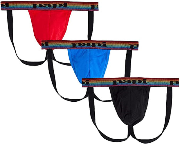 Papi Men's 3-Pack Jockstrap Underwear - UMPA036