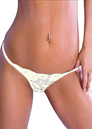 Body Zone Crotchless Lace Thong - UN005